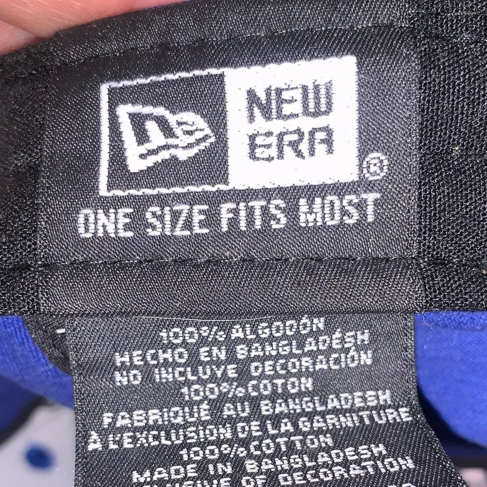 Blue new era Los Angeles Rams Cap with Yellow Logo